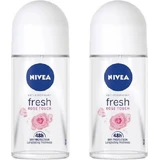Дезодорант Nivea Fresh Rose Touch Дезодорант-рулон 48 год 2х50мл