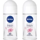 Дезодорант Nivea Fresh Rose Touch Дезодорант-рулон 48 год 2х50мл