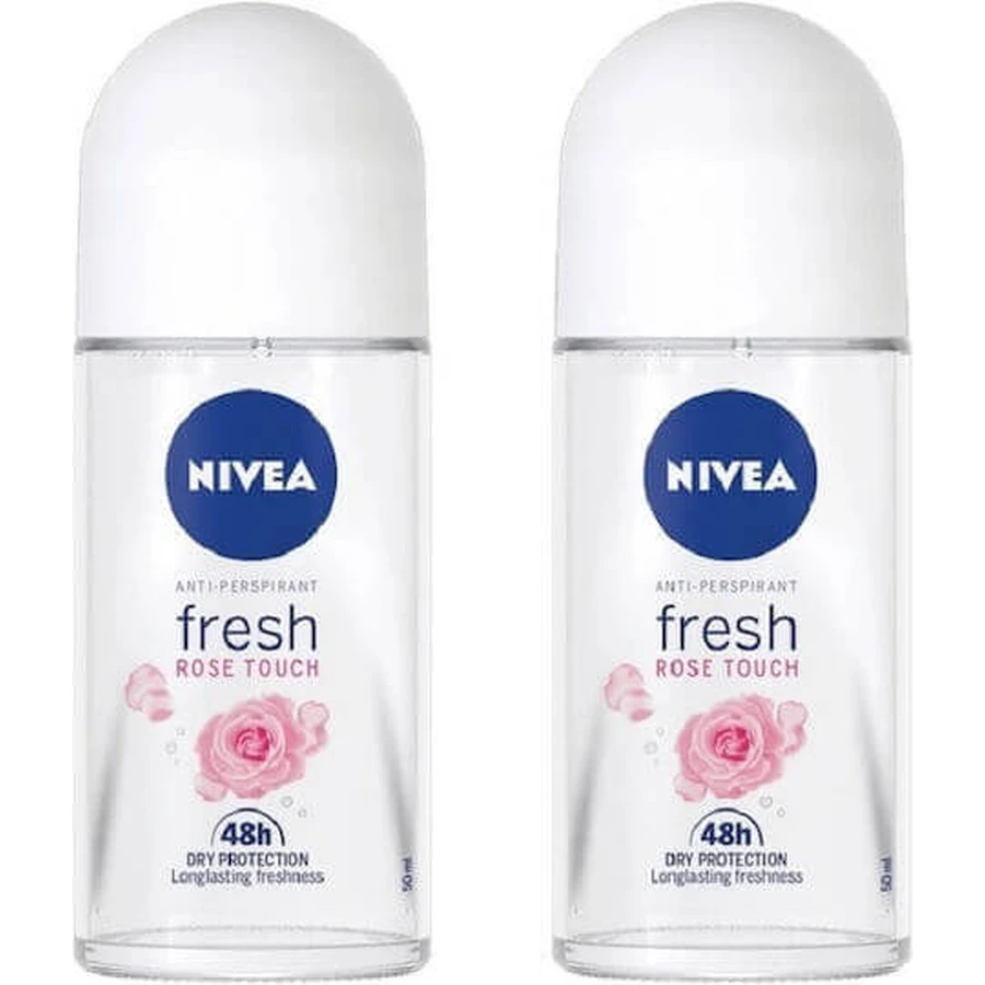 Дезодорант Nivea Fresh Rose Touch Дезодорант-рулон 48 год 2х50мл: ціни та характеристики