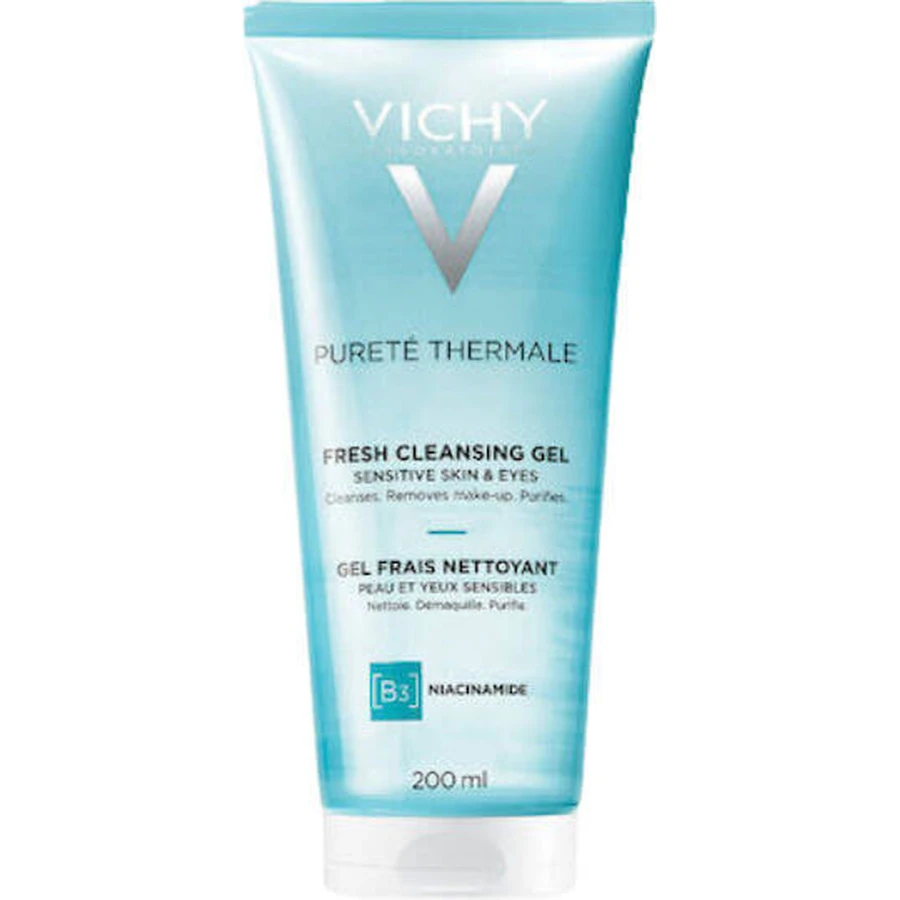 Vichy Purete Thermale Свіжий очищуючий гель B3 та гель для обличчя та очей з ніацинамідом 200 мл: ціни та характеристики