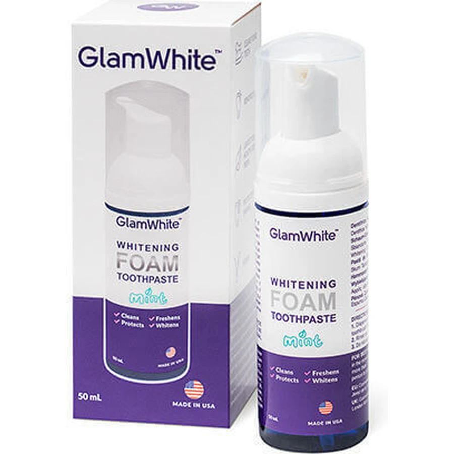 Відбілююча зубна паста GlamWhite Whitening Foam 50 мл: ціни та характеристики