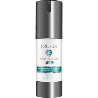 Froika AC Tinted Light 24 Hour Tinted Day Moisturising Face Cream with SPF20 против пятен и акне с гиалуроновой кислотой 30 мл