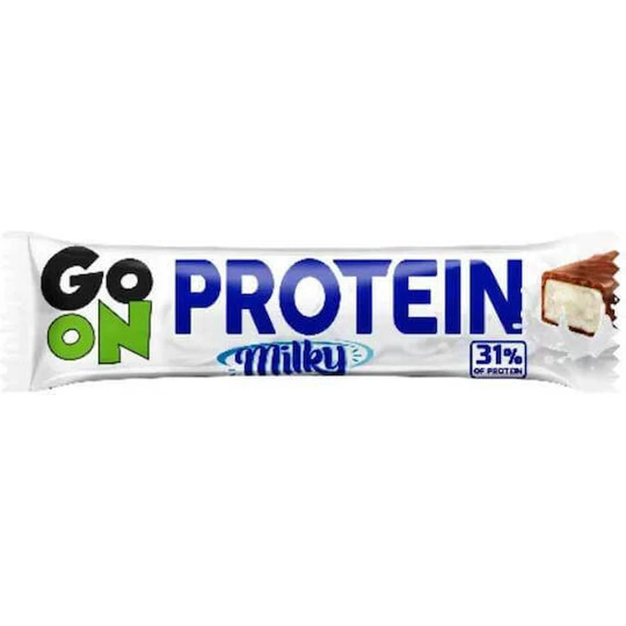 Go On Nutrition Milky Protein Молочный протеиновый батончик с 31% белка и молочным вкусом 45 гр.: цены и характеристики