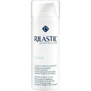 Rilastil Aqua 24h Зволожуючий та регулюючий флюїд для обличчя з гіалуроновою кислотою та пребіотиками 50мл