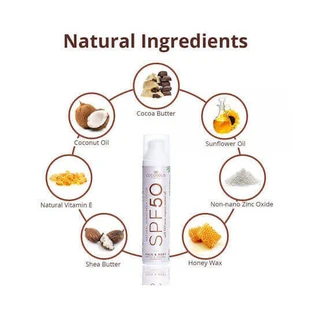 Cocosolis Натуральный минеральный солнцезащитный лосьон для лица и тела SPF50 100 мл