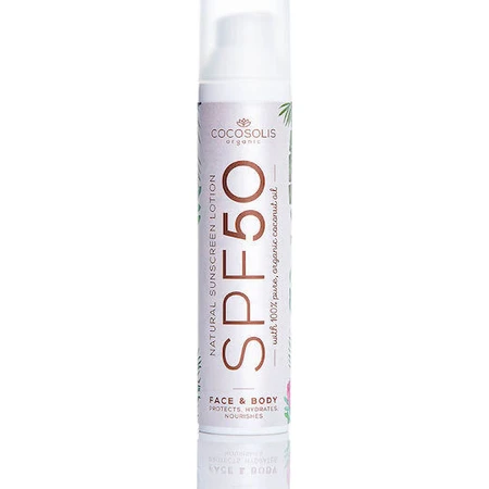 Cocosolis Натуральный минеральный солнцезащитный лосьон для лица и тела SPF50 100 мл: цены и характеристики
