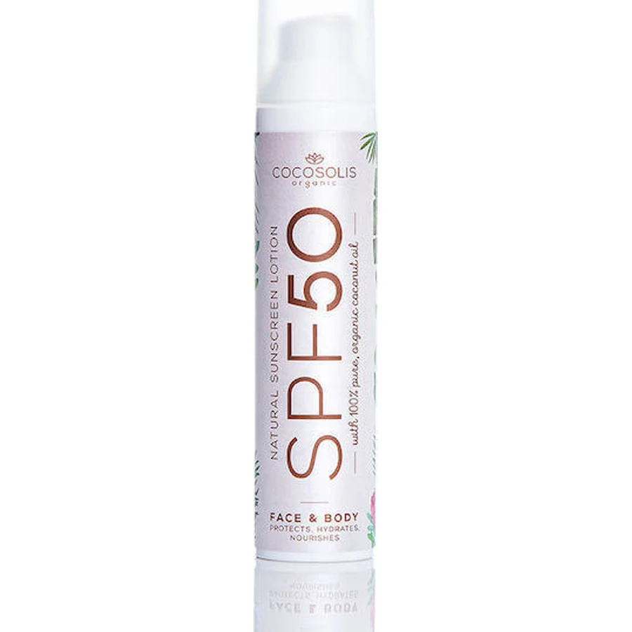 Cocosolis Натуральный минеральный солнцезащитный лосьон для лица и тела SPF50 100 мл: цены и характеристики