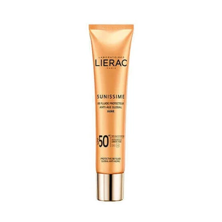 Lierac Sunissime BB Fluid Anti Age Global Golden Sun Protection Крем для обличчя SPF50+ з пігментом 40мл: ціни та характеристики