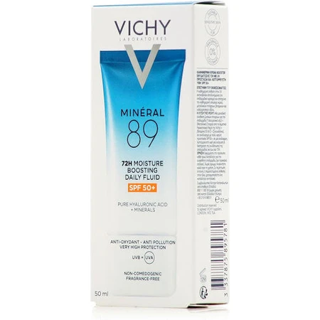 Vichy Mineral 89 Light 72h Увлажняющий дневной флюидный крем для лица с SPF50 против несовершенств с гиалуроновой кислотой 50 мл: цены и характеристики