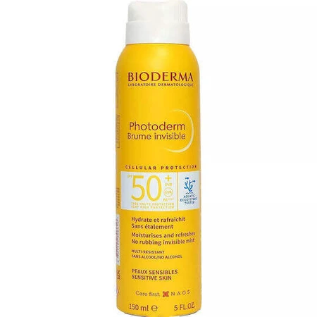 Bioderma Photoderm Photoderm Invisible Mist Сонцезахисний туман для обличчя та тіла SPF50+ 150 мл: ціни та характеристики