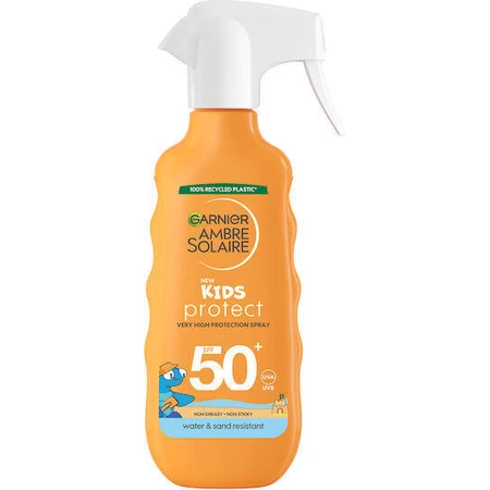 Garnier Ambre Solaire Водостійкий дитячий сонцезахисний крем-спрей SPF50 270 мл: ціни та характеристики