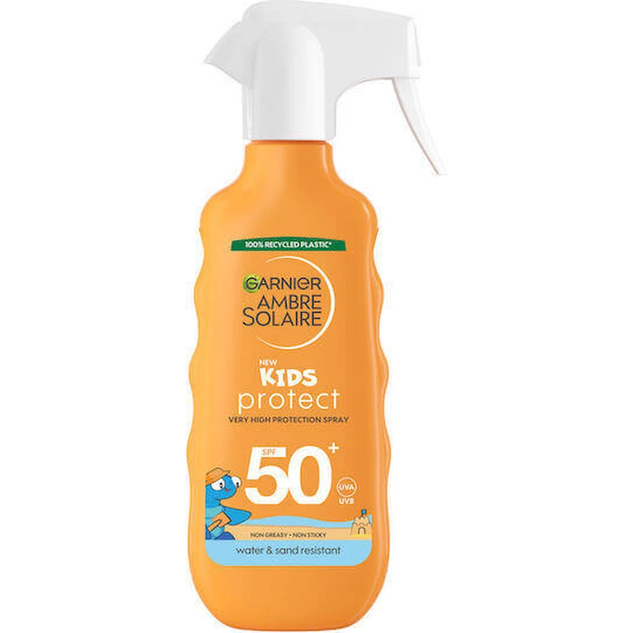 Garnier Ambre Solaire Водостійкий дитячий сонцезахисний крем-спрей SPF50 270 мл: ціни та характеристики