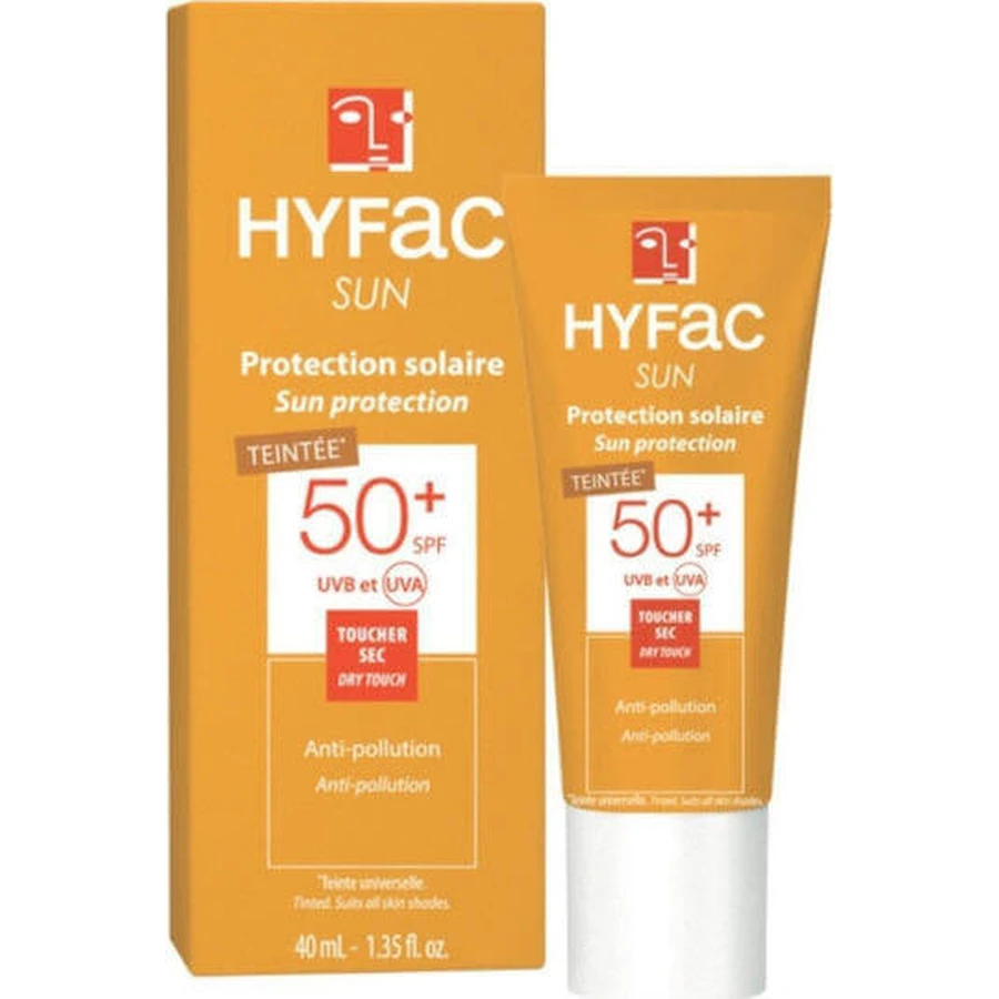 Bailleul Laboratoires Hyfac Laboratoires Hyfac Sun Teintee Крем для обличчя SPF50 з пігментом 40мл: ціни та характеристики