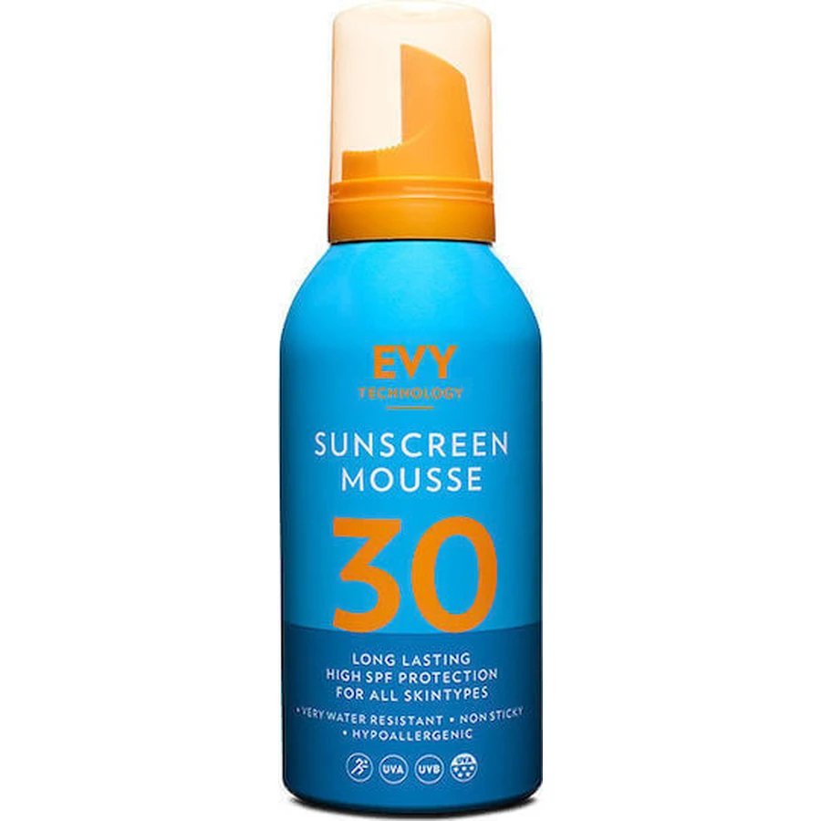 Сонцезахисний мус для тіла Evy Technologie SPF30 Спрей-спрей 150 мл: ціни та характеристики