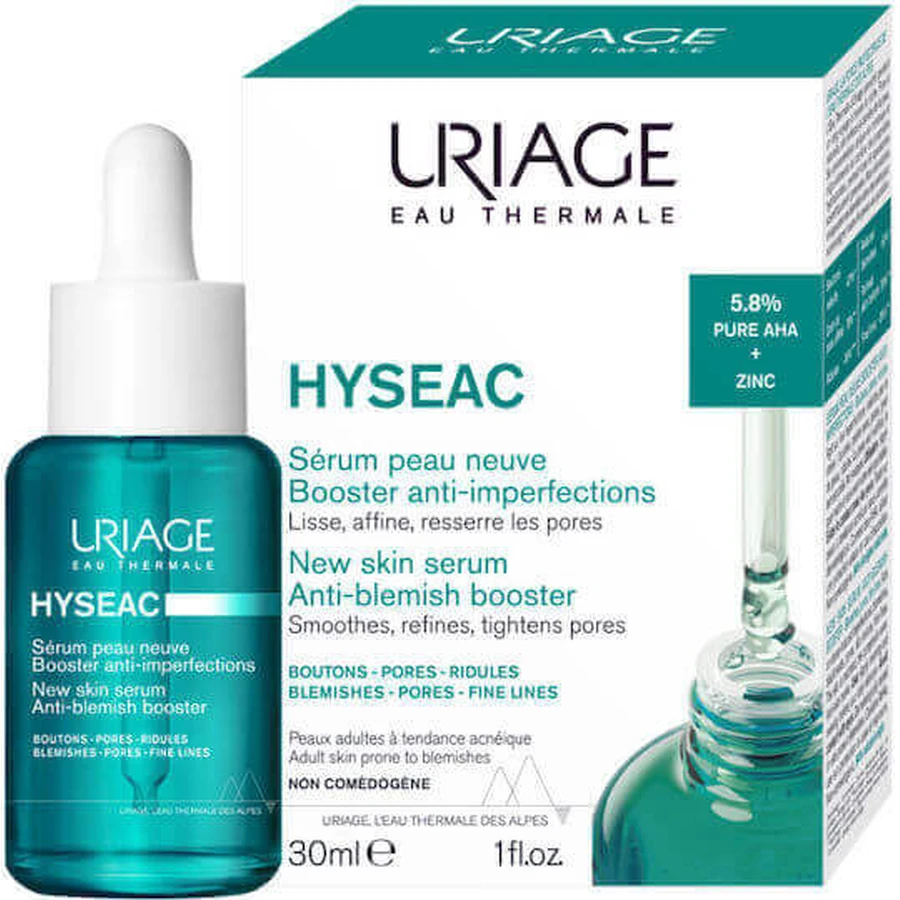Uriage Hyseac Антивіковий бустер для обличчя з АНА 30 мл: ціни та характеристики