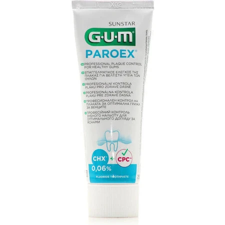 GUM Paroex 0 06% Зубная паста против бактериального налета 75 мл: цены и характеристики