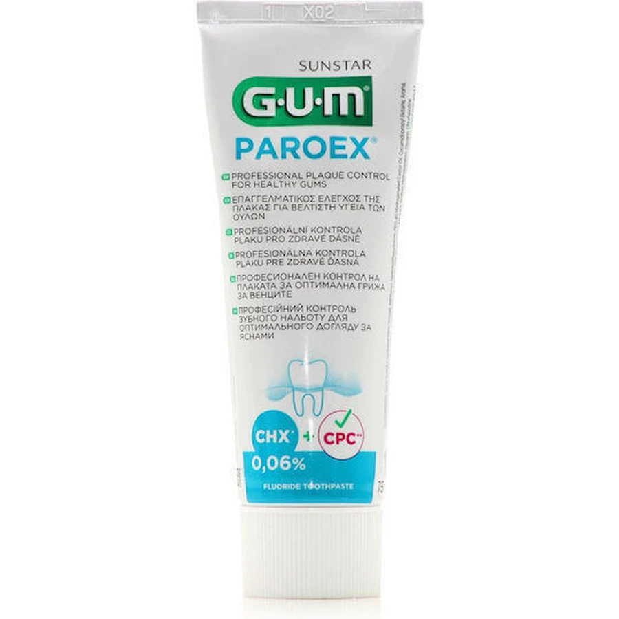 GUM Paroex 0 06% Зубная паста против бактериального налета 75 мл: цены и характеристики