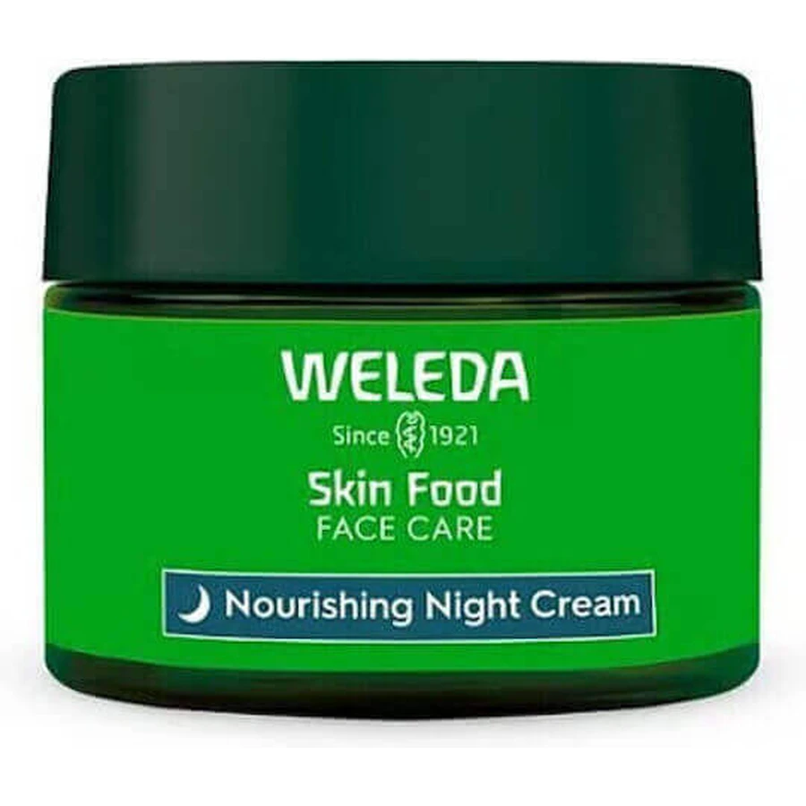 Weleda Skin Food Нічний зволожуючий та відновлюючий крем для обличчя з колагеном та центеллою азіатською 40мл: ціни та характеристики
