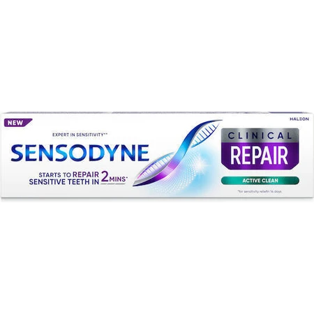 Sensodyne Clinical Repair Active Clean Зубная паста для чувствительных зубов 75 мл: цены и характеристики