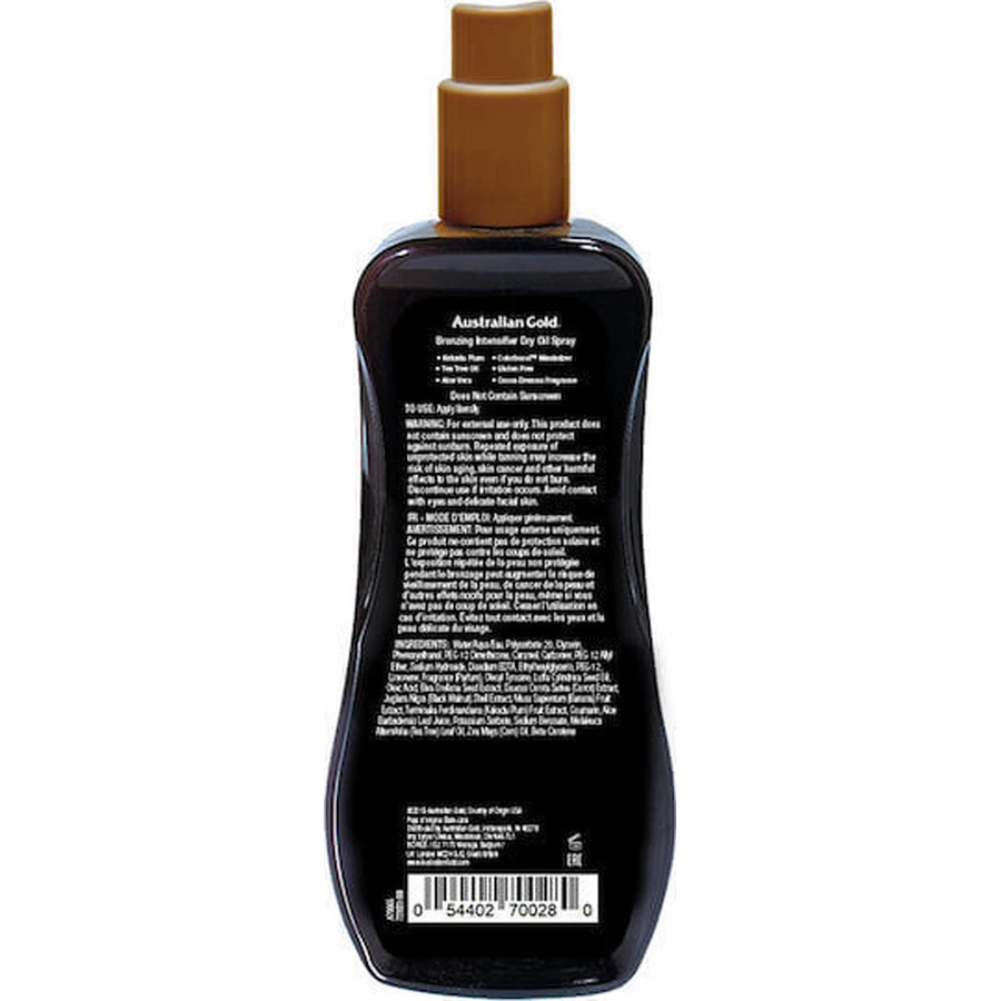 Australian Gold Bronzing Intensifier Водостійкий сухий бронзуючий спрей для тіла 237 мл: ціни та характеристики