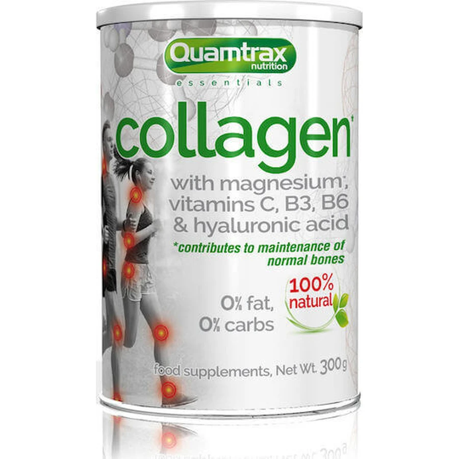 Quamtrax Nutrition Коллаген с гиалуроновой кислотой 300 гр натуральный - Натуральный: цены и характеристики