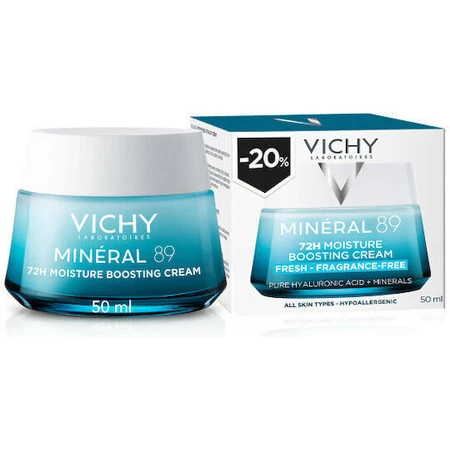 Vichy Mineral 89 Day Увлажняющий дневной крем для лица с гиалуроновой кислотой и ниацинамидом 72 часа 50 мл 50 мл: цены и характеристики