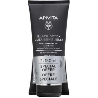 Apivita Black Detox Гель для лица и глаз 2x150 мл