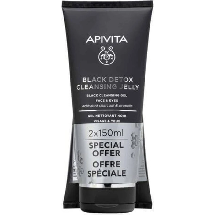 Apivita Black Detox Гель для лица и глаз 2x150 мл: цены и характеристики