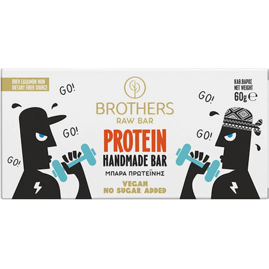 Батончик Brothers Healthy Food Raw Bar с 19% белка и вкусом какао и фундука 60 гр.: цены и характеристики