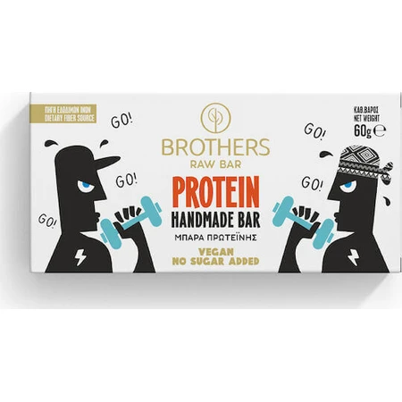 Батончик Brothers Healthy Food Raw Bar с 19% белка и вкусом какао и фундука 60 гр.: цены и характеристики