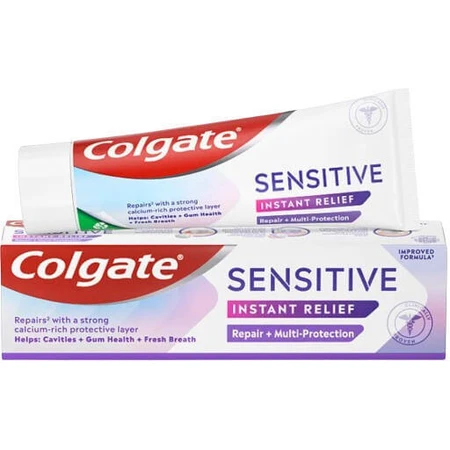 Colgate Sensitive Sensitive Instant Relief Repair & MultiProtection Toothpaste Зубна паста для чутливих зубів Colgate Sensitive Instant Relief Repair & MultiProtection Toothpaste для чутливих зубів 75мл: ціни та характеристики