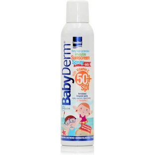 InterMed Babyderm Водостійкий дитячий сонцезахисний крем-спрей SPF50 200 мл