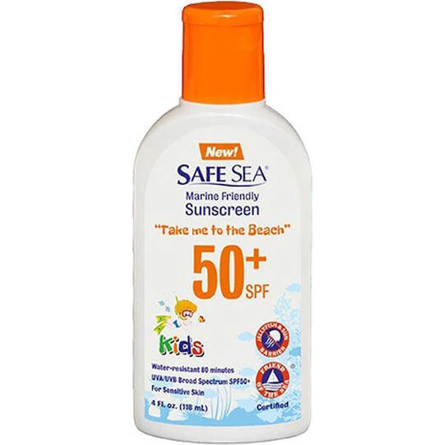 Водостійкий дитячий сонцезахисний крем-емульсія Safe Sea Beach Line SPF50 118 мл: ціни та характеристики