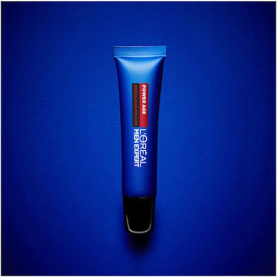 L'Oreal Paris Men Expert Men's Power Age Зволожуючий та омолоджуючий крем для шкіри навколо очей для чоловіків проти зморшок з гіалуроновою кислотою 15 мл: ціни та характеристики