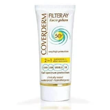 Coverderm Filteray Plus 2 в 1 Солнцезащитный крем и крем после загара в виде водостойкого солнцезащитного крема для лица SPF50 50 мл