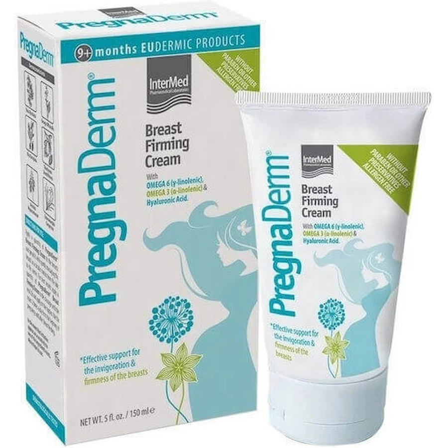 InterMed Pregnaderm Зміцнюючий крем для тіла з ефектом підтяжки грудей 150 мл: ціни та характеристики
