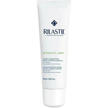Rilastil Acnestil Acnestil 24-годинний зволожуючий крем для обличчя проти недосконалостей та акне з гіалуроновою кислотою 40мл: ціни та характеристики