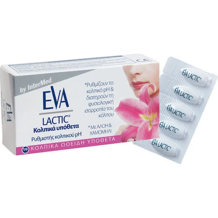 InterMed Eva Intima Lactic Ovules Средства интимной гигиены 10шт: цены и характеристики