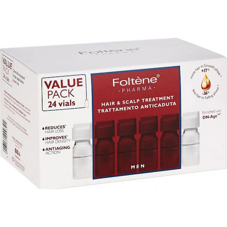 Foltene Hair & Scalp Treatment Ампула для волосся від випадіння волосся для чоловіків 24x6мл: ціни та характеристики