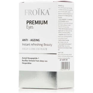 Froika Premium Eyes Крем проти зморшок і тонізуючий для шкіри навколо очей з гіалуроновою кислотою 15мл