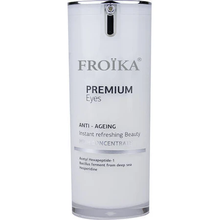 Froika Premium Eyes Крем проти зморшок і тонізуючий для шкіри навколо очей з гіалуроновою кислотою 15мл: ціни та характеристики