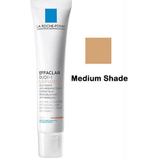 La Roche Posay Effaclar Effaclar Duo+ Unifying Medium 24H Зволожуючий, антивіковий та протидія плямам 24-годинний тонуючий денний гель для обличчя з керамідами 40 мл
