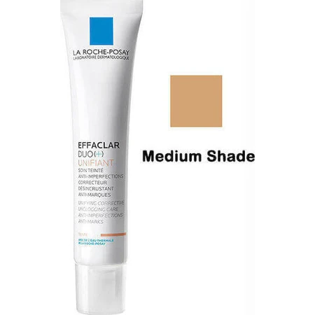 La Roche Posay Effaclar Effaclar Duo+ Unifying Medium 24H Зволожуючий, антивіковий та протидія плямам 24-годинний тонуючий денний гель для обличчя з керамідами 40 мл: ціни та характеристики