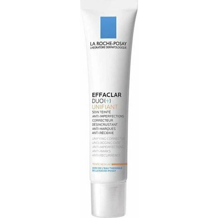La Roche Posay Effaclar Effaclar Duo+ Unifying Medium 24H Зволожуючий, антивіковий та протидія плямам 24-годинний тонуючий денний гель для обличчя з керамідами 40 мл: ціни та характеристики