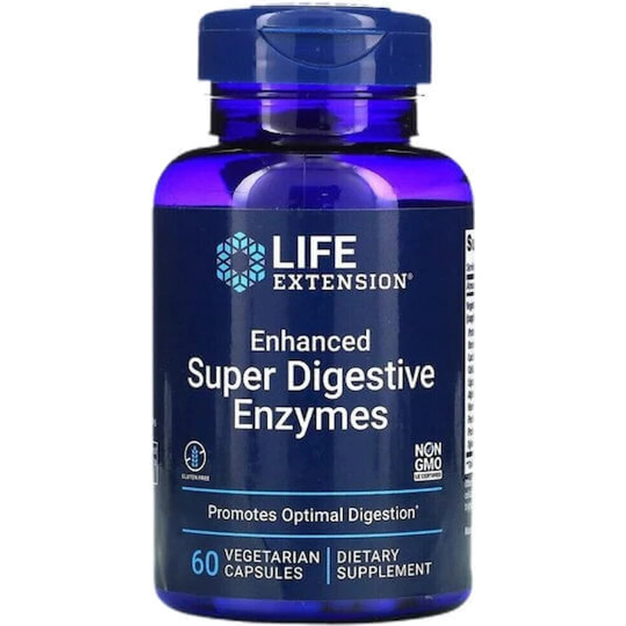 Life Extension Улучшенные суперпищеварительные ферменты 60 растительных капсул: цены и характеристики