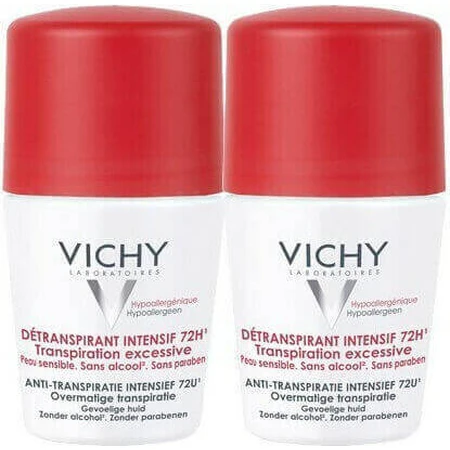 Vichy Stress Resist для чрезмерного потоотделения Дезодорант 72h Roll-On 2х50 мл: цены и характеристики