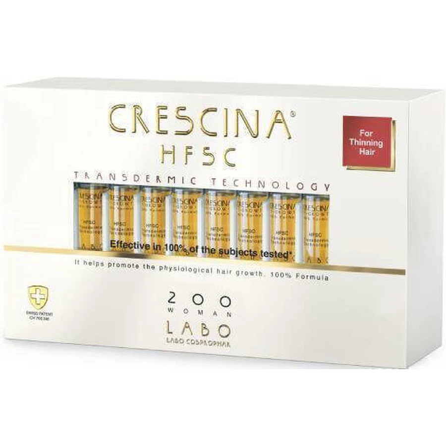 Labo Crescina HFSC 200 Woman Hair ампула від випадіння волосся для жінок 20х3,5мл: ціни та характеристики