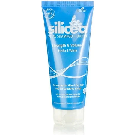 Hubner Silica Vital Biotin Strength & Volume Шампунь від випадіння волосся з біотином для чутливої шкіри голови для сухого волосся 200 мл: ціни та характеристики
