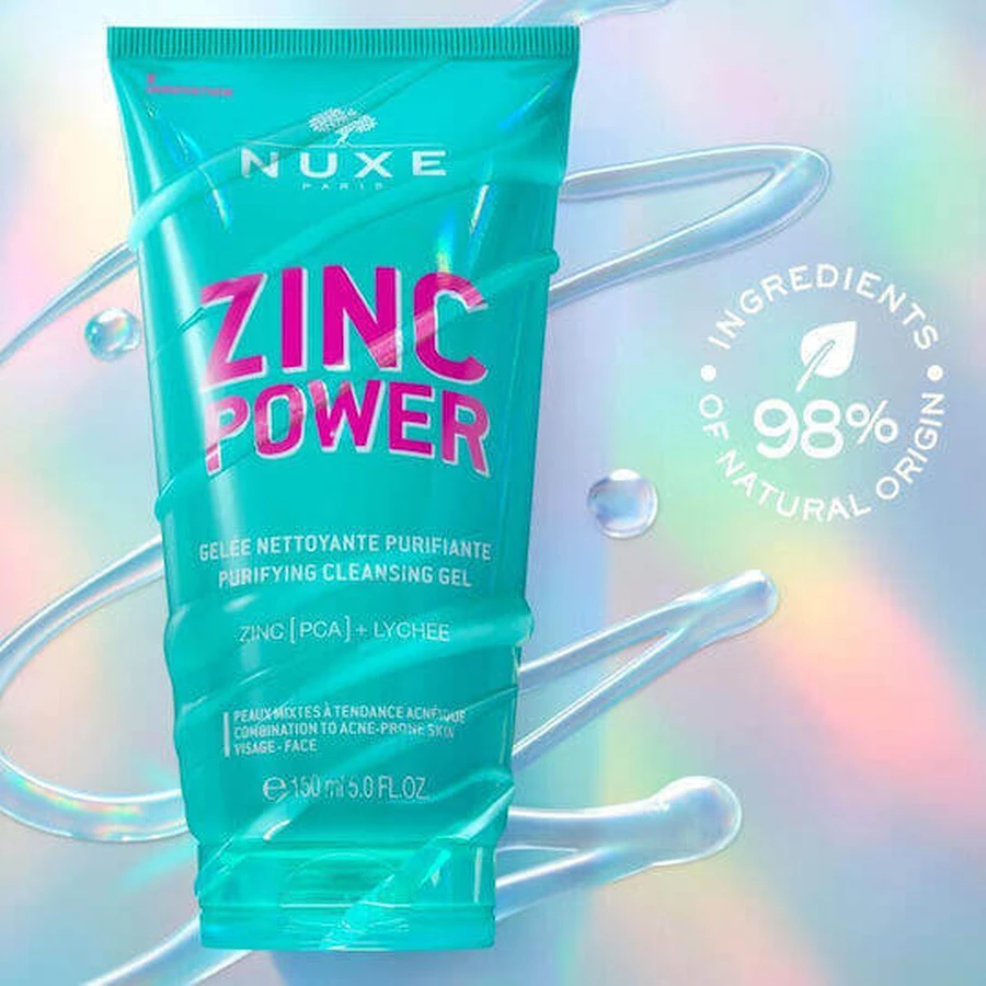 Гель для обличчя Nuxe Zinc Power для шкіри, схильної до акне 150 мл: ціни та характеристики