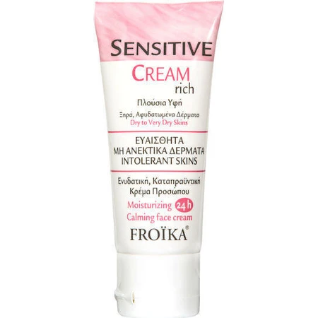 Froika Sensitive Rich 24 Hour Face Moisturiser с гиалуроновой кислотой и пептидами 40 мл: цены и характеристики